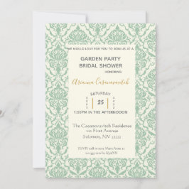 Vintag Garden Party Bridal Dusche Einladung