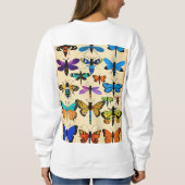 Vintag Garden Party T - Shirt mit Schmetterlingen (Rückseite)