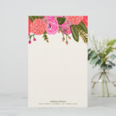 Vintag Garden Personalisiert Stationierung Briefpapier (Stehend Vorderseite)
