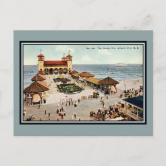 Vintag Garden Pier Atlantic City NJ Postkarte