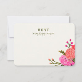 Vintag Garden Response Card (Blank) RSVP Karte