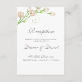 Vintag Garden Rose - Empfang Card Begleitkarte