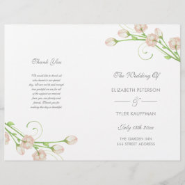 Vintag Garden Rose - Hochzeitsprogramm