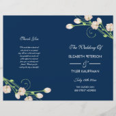 Vintag Garden Rose - Hochzeitsprogramm (Vorderseite)