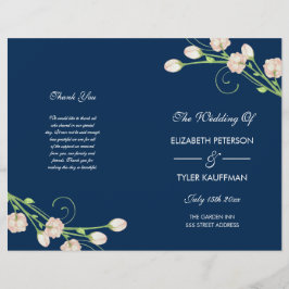 Vintag Garden Rose - Hochzeitsprogramm