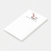 Vintag Garden Tiller Gardener Post-it Klebezettel (angewinkelt)