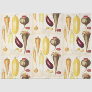 Vintag Garden Veggies Crafters Seidenpapier