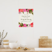 Vintag Garden Wedding Ceremony Poster (Küche)