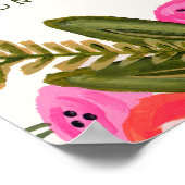 Vintag Garden Wedding Ceremony Poster (Ecke)