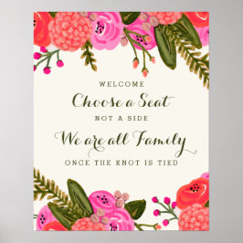 Vintag Garden Wedding Ceremony Poster