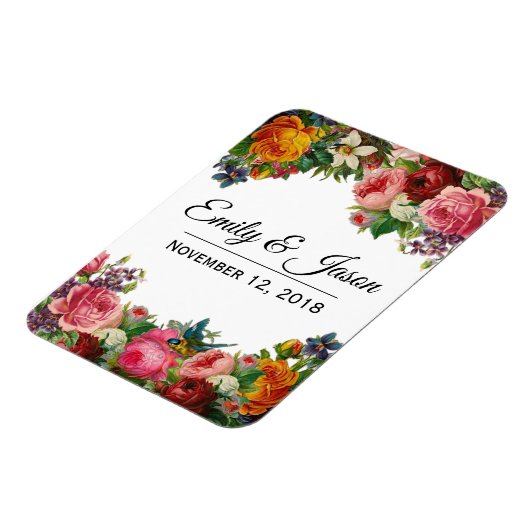 Vintag Garden Wednet Magnet (Linke Seite)