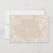 Vintag Gardenia UAWG Einladungskarte (Rückseite)