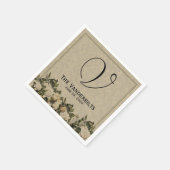 Vintag Gardenia Wedding Napkins Serviette (Ecke)