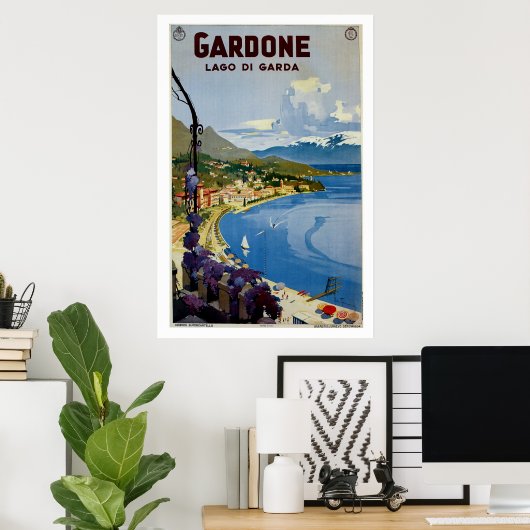 Vintag Gardone Gardone Poster (Heimbüro)