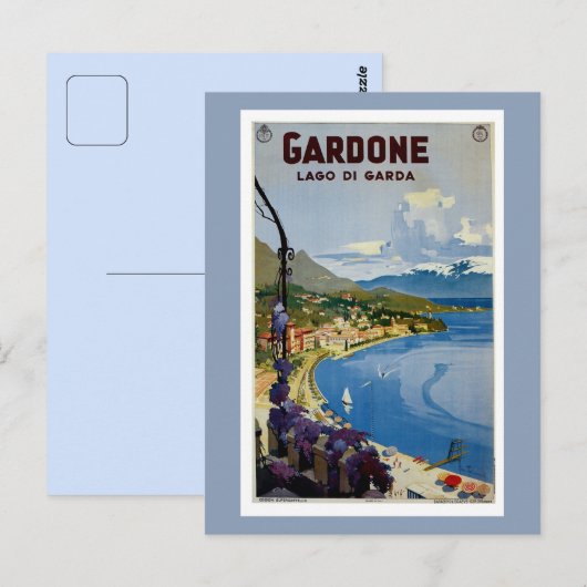Vintag Gardone Gardone Postkarte (Vorne/Hinten)