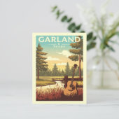 Vintag Garland Texas Postkarte (Stehend Vorderseite)