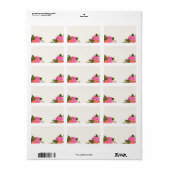 Vintag-Gartenadressen-Labels (Leere) Adressaufkleber (Vorne)