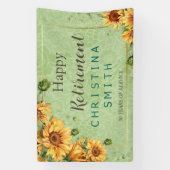 Vintag Gartenanlage Sonnenblumen Banner (Vertikal)