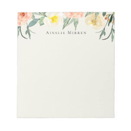 Vintag Gartenblume Notizblock