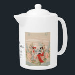 Vintag Gartenflorenzeit für Tee Brautparty<br><div class="desc">Inspiriert von einem schönen Fries aus der Kollektion des Smithsonian, bietet dieses Design eine wunderschöne Gartenlandschaft und zwei wunderschöne Damen mit einem Nachmittagstee. Ein zartes und elegantes Design für ein Brautparty oder einen eleganten "Partea" für Ihre besten Freunde. Kommen Sie und besuchen Sie die zukünftige Braut für ein unvergessliches Brautparty....</div>
