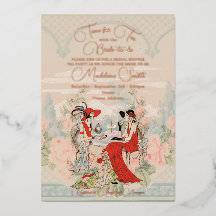 Vintag Gartenflorenzeit für Tee Brautparty