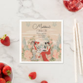 Vintag Gartenflorenzeit für Tee Brautparty Serviette (Beispiel)