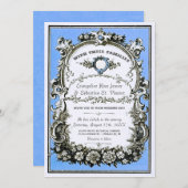 Vintag Gartenhochzeit Einladung (Vorne/Hinten)