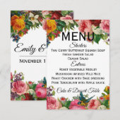 Vintag Gartenmenü (vollständig anpassbar) Einladung (Vorne/Hinten)