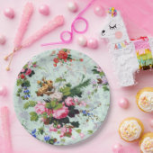 Vintag Gartenmuster Pappteller (Party)