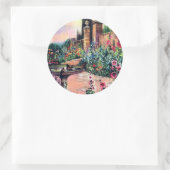 Vintag Gartenrennen Runder Aufkleber (Tasche)