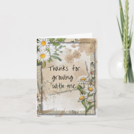 Vintag Gartenstil Muttertagskarte Dankeskarte