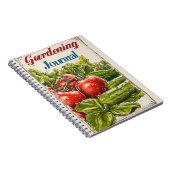 Vintag GartenTomatensalat Notizblock (Rechte Seite)