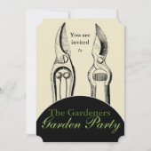 VINTAG Gartenwerkzeuge Garten Party Einladung (Vorderseite)