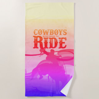 Vintag Gay Cowboy Beach Handtuch