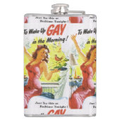 Vintag "Gay Geweckt" Flachmann (Rückseite)