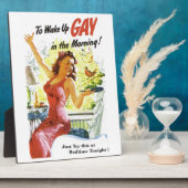 Vintag "Gay Geweckt" Fotoplatte (Seite)
