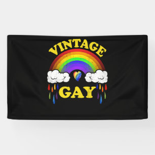 Vintag Gay LGBT Gay Pride Monat Regenbogen Banner