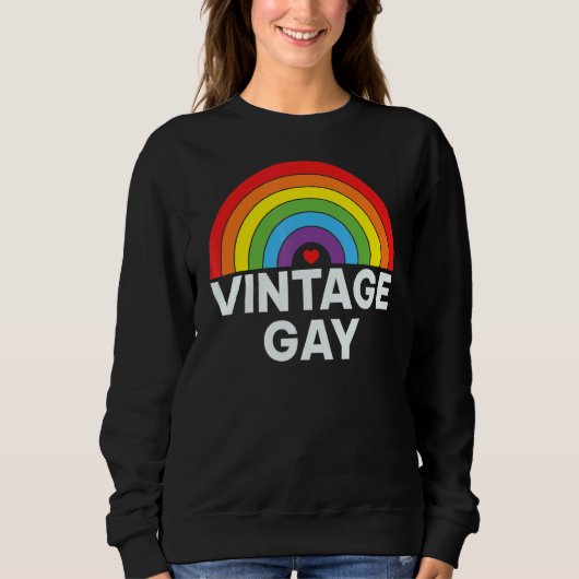 Vintag Gay Sweatshirt (Vorderseite)
