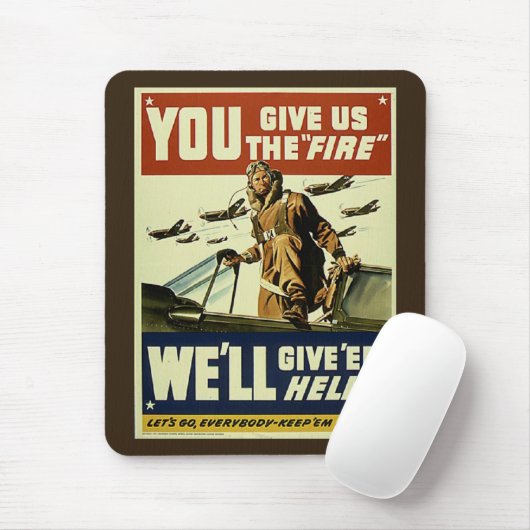Vintag geben Sie ihnen Hölle Mousepad (Mit Mouse)