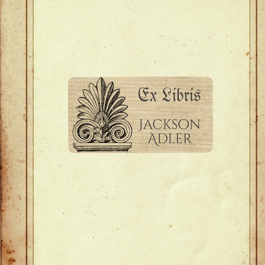 Vintag Geblüht Personalisiertes Ex-Libris-Buchzeic Adressaufkleber