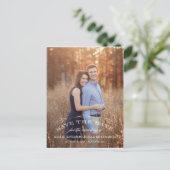 Vintag Geblüht Save the Date Postkarte (Stehend Vorderseite)