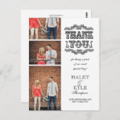 VINTAG Geblüht White Dankeschön Foto Postkarte (Vorne/Hinten)