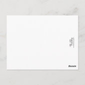 VINTAG Geblüht White Dankeschön Foto Postkarte (Rückseite)