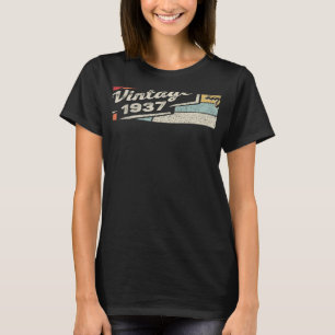 Vintag Geboren 1937 85. Geburtstag 85 Jahre alt 1 T-Shirt