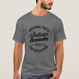 Vintag Geboren 1950 Retro Classic Geburtstagsgesch T-Shirt