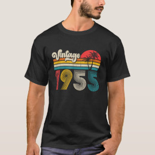 Vintag Geboren 1955 Retro 70. Geburtstagsgeschenke T-Shirt