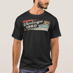 Vintag Geboren 1960 62. Geburtstag 62 Jahre alt 2 T-Shirt
