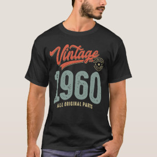 Vintag Geboren 1960 - 62. Geburtstag Retro Classic T-Shirt