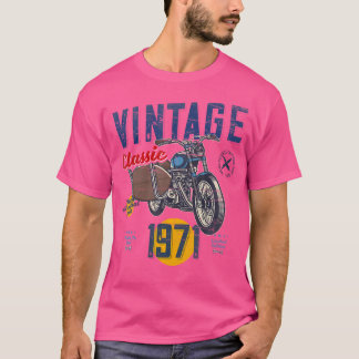 Vintag Geboren 1971 Geburtstag Klassisches Retro M T-Shirt