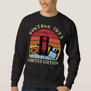 Vintag Geboren 1973 Geburtstag Sweatshirt